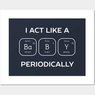 Periodic Table Baby Science T-Shirt Posters and Art